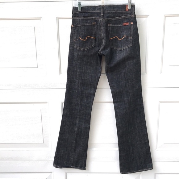 Seven 7 For all Mankind bootcut black jeans 26 denim - Picture 1 of 9